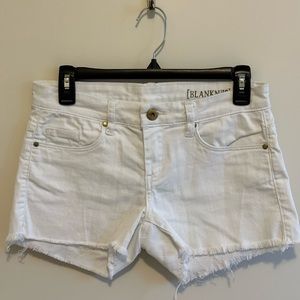 ❗️Final Sale! ❗️ Blank NYC White Cutoff Jean Shorts